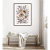 image:imageKate and Laurel Framed Wall Art Print Muted Paintrely Florals by Nikita Jariwala 22 x 26 Florence Medium Brown Frame Rustic Farmhouse Abstract Art for Wall Decor42L x 34W