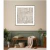 image:imageKate and Laurel Framed Wall Art Print NC Kenya by Nikki Chu 34 x 34 Mila Dark Silver Frame Modern Contemporary Abstract Art for Wall Decor