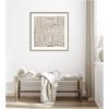 image:imageKate and Laurel Framed Wall Art Print NC Kenya by Nikki Chu 34 x 34 Mila Dark Silver Frame Modern Contemporary Abstract Art for Wall Decor