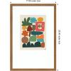image:imageKate and Laurel Framed Wall Art Print Night Chords 2 by Kelly Knaga 17 x 25 Carlisle Blonde Narrow Frame Modern Contemporary Abstract Art for Wall Decor