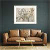image:imageKate and Laurel Framed Wall Art Print Olive Tree Abstract No 31 by The Creative Bunch Studio 42 x 34 Woodgrain Stripe Mocha Frame Modern Contemporary Nature Art for Wall DecorSvelte Natural