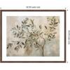 image:imageKate and Laurel Framed Wall Art Print Olive Tree Abstract No 31 by The Creative Bunch Studio 42 x 34 Woodgrain Stripe Mocha Frame Modern Contemporary Nature Art for Wall DecorFlorence Medium Brown