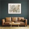 image:imageKate and Laurel Framed Wall Art Print Olive Tree Abstract No 31 by The Creative Bunch Studio 42 x 34 Woodgrain Stripe Mocha Frame Modern Contemporary Nature Art for Wall DecorFlorence Medium Brown