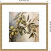 image:imageKate and Laurel Framed Wall Art Print Olive Tree by The Creative Bunch Studio 26 x 26 Florence Medium Brown Frame Rustic Farmhouse Still Life Art for Wall DecorMila Dark Gold