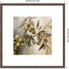 image:imageKate and Laurel Framed Wall Art Print Olive Tree by The Creative Bunch Studio 26 x 26 Florence Medium Brown Frame Rustic Farmhouse Still Life Art for Wall DecorFlorence Medium Brown