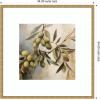 image:imageKate and Laurel Framed Wall Art Print Olive Tree by The Creative Bunch Studio 26 x 26 Florence Medium Brown Frame Rustic Farmhouse Still Life Art for Wall DecorMila Dark Gold