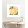 image:imageKate and Laurel Framed Wall Art Print Orange Pink Abstract Begonia by Patricia Shaw 27 x 27 Oliver White Narrow Frame Whimsical Flowers Nature Abstract Art for Wall Decor