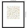 image:imageKate and Laurel Framed Wall Art Print Organic Figures by Gabrielly Guedes 21 x 25 Svelte Noir Black Frame Modern Contemporary Abstract Art for Wall DecorSvelte Noir Black