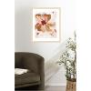image:imageKate and Laurel Framed Wall Art Print Painterly Brown Blossom ll by Nikita Jariwala 22 x 26 Woodgrain Stripe Blonde Frame Modern Contemporary Abstract Art for Wall Decor26L x 22W