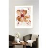image:imageKate and Laurel Framed Wall Art Print Painterly Brown Blossom ll by Nikita Jariwala 22 x 26 Woodgrain Stripe Blonde Frame Modern Contemporary Abstract Art for Wall Decor42L x 34W