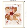 image:imageKate and Laurel Framed Wall Art Print Painterly Brown Blossom ll by Nikita Jariwala 22 x 26 Woodgrain Stripe Blonde Frame Modern Contemporary Abstract Art for Wall Decor42L x 34W