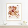 image:imageKate and Laurel Framed Wall Art Print Painterly Brown Blossom ll by Nikita Jariwala 22 x 26 Woodgrain Stripe Blonde Frame Modern Contemporary Abstract Art for Wall Decor26L x 22W