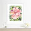 image:imageKate and Laurel Framed Wall Art Print Pink Hibiscus In Antigua by Patricia Shaw 23 x 27 Oliver White Narrow Frame Coastal Flowers Nature Art for Wall Decor27L x 23W