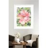 image:imageKate and Laurel Framed Wall Art Print Pink Hibiscus In Antigua by Patricia Shaw 23 x 27 Oliver White Narrow Frame Coastal Flowers Nature Art for Wall Decor43L x 35W