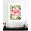 image:imageKate and Laurel Framed Wall Art Print Pink Hibiscus In Antigua by Patricia Shaw 23 x 27 Oliver White Narrow Frame Coastal Flowers Nature Art for Wall Decor43L x 35W