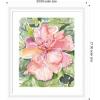 image:imageKate and Laurel Framed Wall Art Print Pink Hibiscus In Antigua by Patricia Shaw 23 x 27 Oliver White Narrow Frame Coastal Flowers Nature Art for Wall Decor27L x 23W