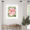 image:imageKate and Laurel Framed Wall Art Print Pink Hibiscus In Antigua by Patricia Shaw 23 x 27 Oliver White Narrow Frame Coastal Flowers Nature Art for Wall Decor27L x 23W