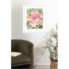 image:imageKate and Laurel Framed Wall Art Print Pink Hibiscus In Antigua by Patricia Shaw 23 x 27 Oliver White Narrow Frame Coastal Flowers Nature Art for Wall Decor27L x 23W