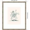 image:imageKate and Laurel Framed Wall Art Print Summer Stems by Kate Aurelia Holloway 22 x 26 Mila Dark Silver Frame Modern Contemporary Flower Art for Wall Decor26L x 22W