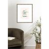 image:imageKate and Laurel Framed Wall Art Print Summer Stems by Kate Aurelia Holloway 22 x 26 Mila Dark Silver Frame Modern Contemporary Flower Art for Wall Decor26L x 22W