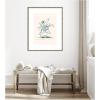 image:imageKate and Laurel Framed Wall Art Print Summer Stems by Kate Aurelia Holloway 22 x 26 Mila Dark Silver Frame Modern Contemporary Flower Art for Wall Decor42L x 34W