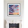 image:imageKate and Laurel Framed Wall Art Print Sunset Study by Emily Kenney 25 x 25 Stylish Black Narrow Frame Modern Contemporary Abstract Beach Landscapes Tropical Art for Wall DecorStylish Black Narrow