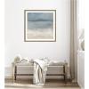 image:imageKate and Laurel Framed Wall Art Print The Blues by Mary Sparrow 26 x 26 Florence Silver Frame Coastal Abstract Art for Wall DecorFlorence Light Brown