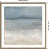 image:imageKate and Laurel Framed Wall Art Print The Blues by Mary Sparrow 26 x 26 Florence Silver Frame Coastal Abstract Art for Wall DecorFlorence Light Brown