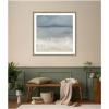 image:imageKate and Laurel Framed Wall Art Print The Blues by Mary Sparrow 26 x 26 Florence Silver Frame Coastal Abstract Art for Wall DecorFlorence Light Brown