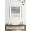 image:imageKate and Laurel Framed Wall Art Print The Blues by Mary Sparrow 26 x 26 Florence Silver Frame Coastal Abstract Art for Wall DecorFlorence Silver