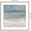 image:imageKate and Laurel Framed Wall Art Print The Blues by Mary Sparrow 26 x 26 Florence Silver Frame Coastal Abstract Art for Wall DecorFlorence Silver