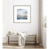 image:imageKate and Laurel Framed Wall Art Print Tonal Abstract Oceanic Nautical Serenity Blue by The Creative Bunch Studio 26 x 26 Florence Silver Frame Coastal Abstract Art for Wall DecorMila Dark Silver