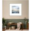 image:imageKate and Laurel Framed Wall Art Print Tonal Abstract Oceanic Nautical Serenity Blue by The Creative Bunch Studio 26 x 26 Florence Silver Frame Coastal Abstract Art for Wall DecorFlorence Silver