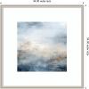 image:imageKate and Laurel Framed Wall Art Print Tonal Abstract Oceanic Nautical Serenity Blue by The Creative Bunch Studio 26 x 26 Florence Silver Frame Coastal Abstract Art for Wall DecorFlorence Silver