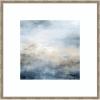 image:imageKate and Laurel Framed Wall Art Print Tonal Abstract Oceanic Nautical Serenity Blue by The Creative Bunch Studio 26 x 26 Florence Silver Frame Coastal Abstract Art for Wall DecorMila Dark Silver