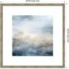 image:imageKate and Laurel Framed Wall Art Print Tonal Abstract Oceanic Nautical Serenity Blue by The Creative Bunch Studio 26 x 26 Florence Silver Frame Coastal Abstract Art for Wall DecorMila Dark Silver