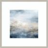 image:imageKate and Laurel Framed Wall Art Print Tonal Abstract Oceanic Nautical Serenity Blue by The Creative Bunch Studio 26 x 26 Florence Silver Frame Coastal Abstract Art for Wall DecorFlorence Silver