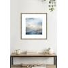 image:imageKate and Laurel Framed Wall Art Print Tonal Abstract Oceanic Nautical Serenity Blue by The Creative Bunch Studio 26 x 26 Florence Silver Frame Coastal Abstract Art for Wall DecorMila Dark Silver