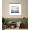 image:imageKate and Laurel Framed Wall Art Print Tonal Abstract Oceanic Nautical Serenity Blue by The Creative Bunch Studio 26 x 26 Florence Silver Frame Coastal Abstract Art for Wall DecorMila Dark Silver