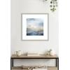 image:imageKate and Laurel Framed Wall Art Print Tonal Abstract Oceanic Nautical Serenity Blue by The Creative Bunch Studio 26 x 26 Florence Silver Frame Coastal Abstract Art for Wall DecorFlorence Silver