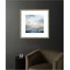 image:imageKate and Laurel Framed Wall Art Print Tonal Abstract Oceanic Nautical Serenity Blue by The Creative Bunch Studio 26 x 26 Florence Silver Frame Coastal Abstract Art for Wall DecorMila Dark Silver