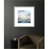 image:imageKate and Laurel Framed Wall Art Print Tonal Abstract Oceanic Nautical Serenity Blue by The Creative Bunch Studio 26 x 26 Florence Silver Frame Coastal Abstract Art for Wall DecorFlorence Silver