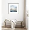 image:imageKate and Laurel Framed Wall Art Print Tonal Abstract Oceanic Nautical Serenity Blue by The Creative Bunch Studio 26 x 26 Florence Silver Frame Coastal Abstract Art for Wall DecorFlorence Silver