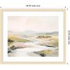 image:imageKate and Laurel Framed Wall Art Print Tranquil Landscape No 2 by Amy Lighthall 26 x 22 Florence Silver Frame Modern Contemporary Abstract Art for Wall DecorWoodgrain Stripe Blonde