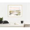 image:imageKate and Laurel Framed Wall Art Print Tranquil Landscape No 2 by Amy Lighthall 26 x 22 Florence Silver Frame Modern Contemporary Abstract Art for Wall DecorWoodgrain Stripe Blonde