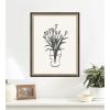 image:imageKate and Laurel Framed Wall Art Print Tulips by Gabrielly Guedes 20 x 26 Castellan Black Frame Modern Contemporary Flower Art for Wall Decor
