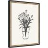 image:imageKate and Laurel Framed Wall Art Print Tulips by Gabrielly Guedes 20 x 26 Castellan Black Frame Modern Contemporary Flower Art for Wall Decor