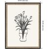 image:imageKate and Laurel Framed Wall Art Print Tulips by Gabrielly Guedes 20 x 26 Castellan Black Frame Modern Contemporary Flower Art for Wall Decor