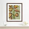 image:imageKate and Laurel Framed Wall Art Print Vibrant Foliage by Nikita Jariwala 22 x 26 Florence Medium Brown Frame Modern Contemporary Abstract Art for Wall Decor26L x 22W