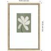 image:imageKate and Laurel Framed Wall Art Print White Floral by Gabrielly Guedes 18 x 26 Castellan Distressed White Frame Modern Contemporary Flower Art for Wall Decor